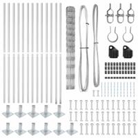 Weidehekwerk Zilver 25 x 1.4 m Gegalvaniseerd staal - thumbnail