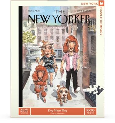 New York Puzzle Company Hond Ontmoet Hond - 1000 stukjes