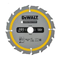DeWalt Accessoires Cirkelzaagblad 165x20x16t, wisseltand, positief 24°, kerf 1,6mm - DT1948-QZ - thumbnail