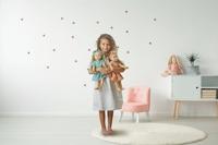 Heless Poppenjurk bruin met ruches, 35-45 cm - thumbnail