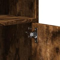 Rolkast 60x48x81 cm bewerkt hout gerookt eikenkleurig - thumbnail