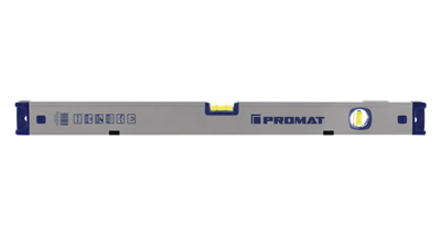 Promat/Tecwerk Waterpas | 80 cm | aluminium zilver | ± 0,5mm/m met magneet - 4000857177