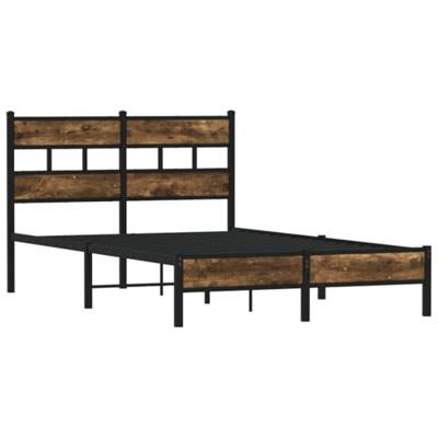 Bedframe met hoofdbord zonder matras sonoma eiken 120x190 cm Bedframe met hoofdbord zonder matras sonoma eiken 120x190 cm