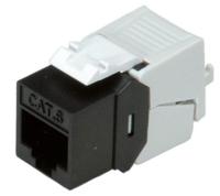 ROLINE Cat.6 (Class E) Keystone, onafgeschermd, zonder gereedschap, compact, zwart - thumbnail
