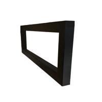 Zichtbare Beugels voor Bovenblad 4 cm Mat Zwart (2 stuks) - thumbnail