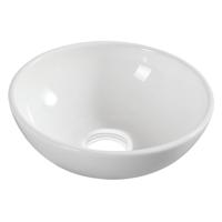Kimo waskom rond 28 x 10 cm keramiek glans wit - thumbnail
