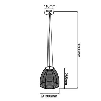Brilliant HanglampRelax Ø 30cm - 61171/53
