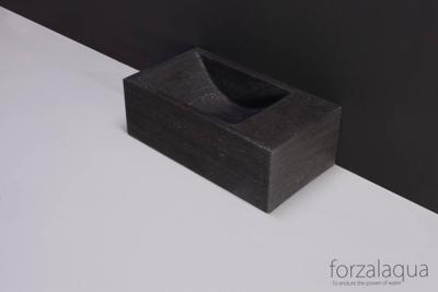 Forzalaqua Venetia XS Fontein 0 KRG R 29x16x10 cm Hardsteen Gezoet Forzalaqua Venetia XS Fontein 0 KRG R 29x16x10 cm Hardsteen Gezoet