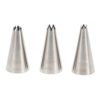 Patisse Spuitmondjes 3 Stuks RVS