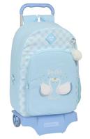 Schoolrugzak met Wielen Glow Lab Cisnes Blauw 30 x 46 x 14 cm - thumbnail