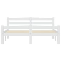 Bedframe massief grenenhout wit 140x200 cm - thumbnail