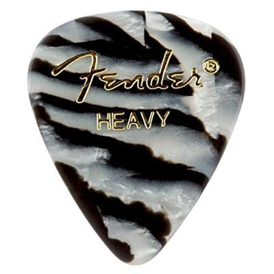 Fender 351 Shape Premium Picks Zebra Heavy (set van 12)