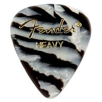 Fender 351 Shape Premium Picks Zebra Heavy (set van 12) - thumbnail