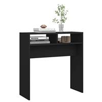 Wandtafel 78x30x80 cm spaanplaat zwart - thumbnail