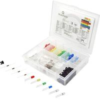 Quadrios LED-assortiment Rood, Groen, Geel, Blauw, Koud-wit, Warm-wit 5 mm 20 mA 3.0 V - thumbnail