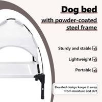 VidaXL Hondenbed zilvergrijs 63 x 49,5 x 60 cm staal - thumbnail