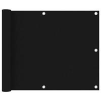Balkonscherm 75x400 cm oxford stof zwart - thumbnail