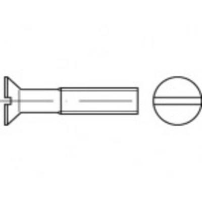 TOOLCRAFT TO-5361081 Verzonken schroeven M2 10 mm Sleuf RVS A2 1000 stuk(s)