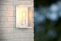 Lucide CLAIRE - Wandlamp Binnen/Buiten - 1xE27 - IP54 - Wit - thumbnail