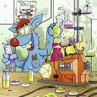 Woozle Goozle im Weltall, Labor und unter Wasser, Puzzle 3 X 49 Teile - thumbnail