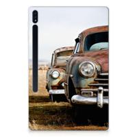 Samsung Galaxy Tab S7 Plus | S8 Plus Tablet Backcover met foto Vintage Auto - thumbnail