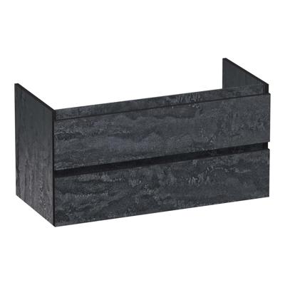 Brauer Joy Edge - Onderkast - 100 cm - met 2 Softclose Lades Greeploos en 1 Sifon Uitsparing - Damascus