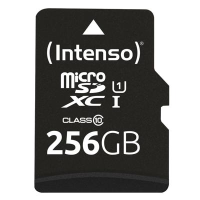 Intenso Premium microSDXC-kaart 256 GB Class 10, UHS-I Incl. SD-adapter Intenso Premium microSDXC-kaart 256 GB Class 10, UHS-I Incl. SD-adapter