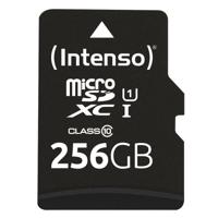 Micro SD geheugenkaart met adapter INTENSO 3423492 256 GB 256 GB - thumbnail