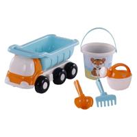 Cavallino strand kiepwagen met emmerset blauw, 5dlg. - thumbnail