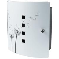 Armadietto portachiavi - BURG WACHTER - 6204/10 Ni Pusteblume - Decoro dente di leone, 10 ganci, chiusura magnetica regolabile - thumbnail