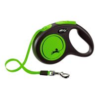 Flexi rollijn new neon tape zwart / groen - thumbnail