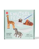 HEMA Gips magneetset wilde dieren 6-delig - thumbnail
