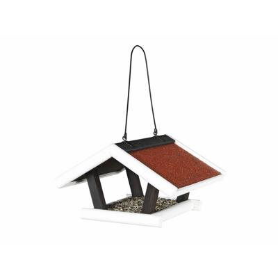 TRIXIE NATURA VOEDERHUIS HANGEND GRENENHOUT ZWART / WIT 30X28X18 CM