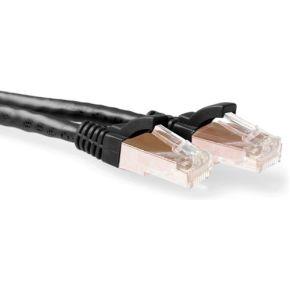 ACT Zwarte 20 meter SFTP CAT6A patchkabel snagless met RJ45 connectoren ACT Zwarte 20 meter SFTP CAT6A patchkabel snagless met RJ45 connectoren