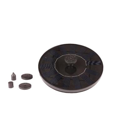Vijverfontein Solar Zwart Ø16cm