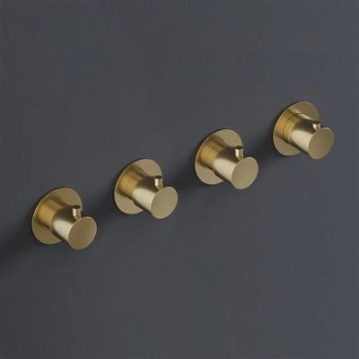 Afbouwdeel Hotbath Cobber Douche Thermostaat 3 Stopkranen Horizontaal en Verticaal Verouderd Messing Living Colours