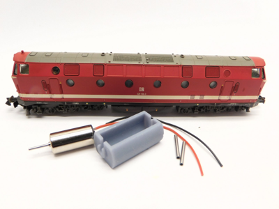 micromotor NB003 motor ombouwset voor Brawa BR 119, BR 229 micromotor NB003 motor ombouwset voor Brawa BR 119, BR 229