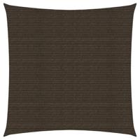 VidaXL Zonnezeil 160 g/m² 2x2 m hdpe bruin - thumbnail