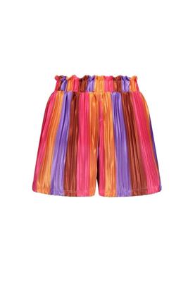 B.Nosy zomer short meisjes - multi fab streep - plissee - Philou