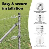 VidaXL Hek met paal zilver 1,2 x 10 m staal - thumbnail