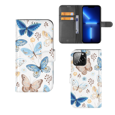 Telefoonhoesje | Met pasjeshouder | voor iPhone 13 Pro Max Vlinder