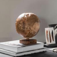 MUST Living Decoratie 'Wereldbol' Teakhout, kleur Naturel - thumbnail