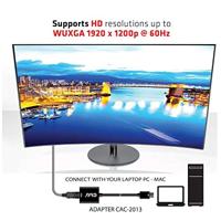 club3D CAC-2013 DisplayPort / VGA Adapter [1x DisplayPort stekker - 1x VGA-bus] Zwart - thumbnail