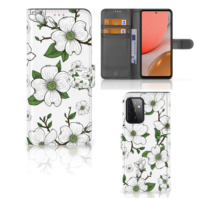 Samsung Galaxy A72 Hoesje Dogwood Flowers Samsung Galaxy A72 Hoesje Dogwood Flowers