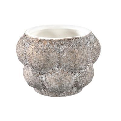 PTMD bloempot fareeda xs grijs 9,5 cm | 12 stuks