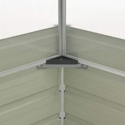 VidaXL Tuinkas 100x100x85 cm gegalvaniseerd staal bruin