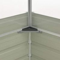 VidaXL Tuinkas 100x100x85 cm gegalvaniseerd staal bruin - thumbnail