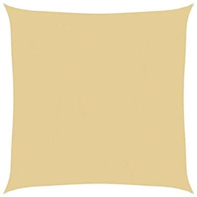 Zonnezeil 3x3 m 100% polyester oxford zandkleurig Zonnezeil 3x3 m 100% polyester oxford zandkleurig