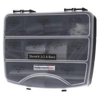 HellermannTyton 380-03004 Krimpkous assortiment Zwart Krimpverhouding:3:1 130 onderdelen