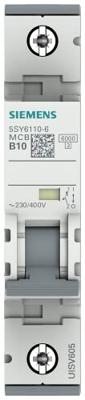 Siemens 5SY61106 5SY6110-6 Zekeringautomaat 10 A 230 V, 400 V
